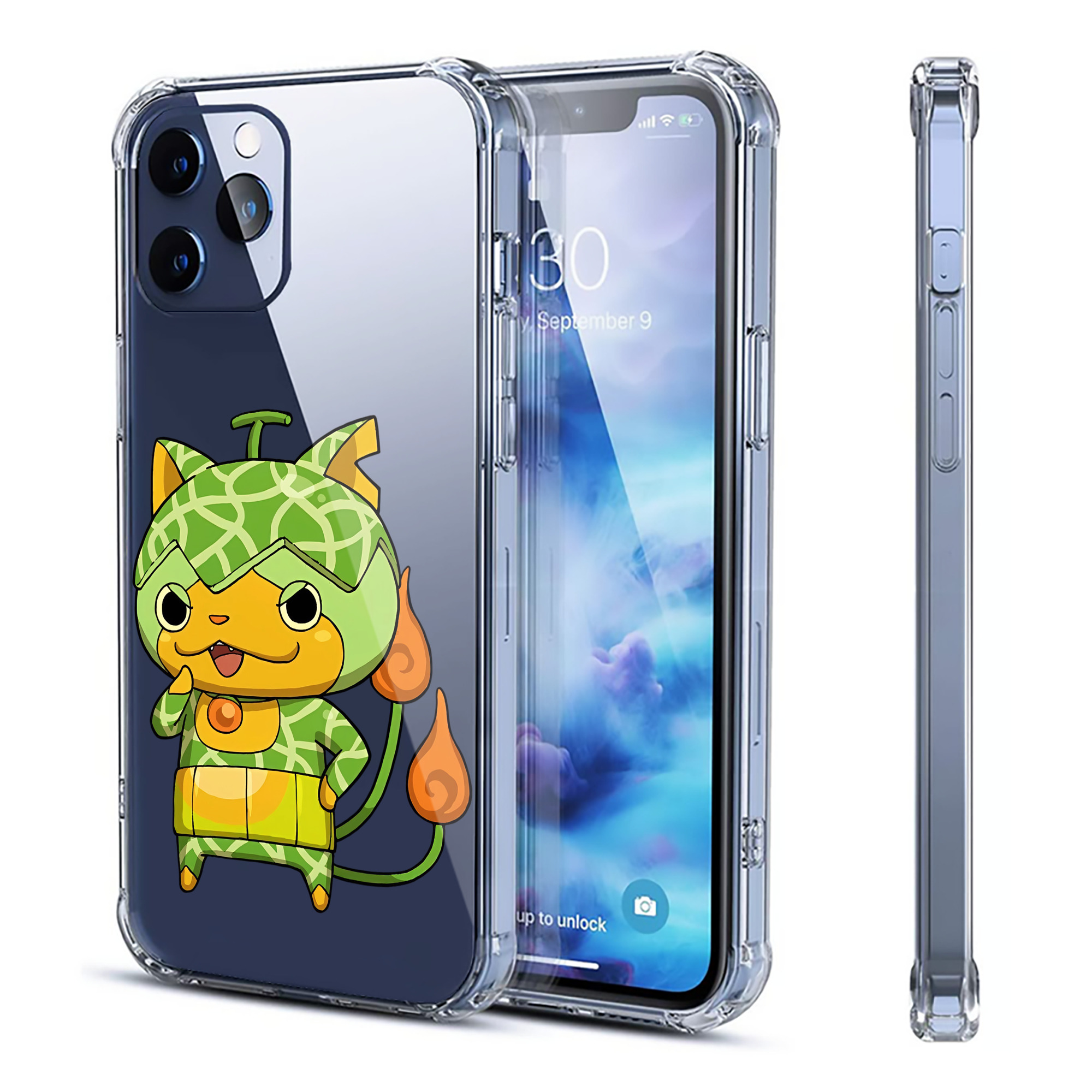 （画像用） 妖怪ウォッチ Yo-kai Watch 【iPhone 12シリーズ対応】透明スマホケース（クリアソフトケース）